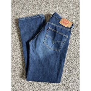 Vintage Levis 501 Jeans 33x34 Button Fly  Blue Made in Mexico 2003
